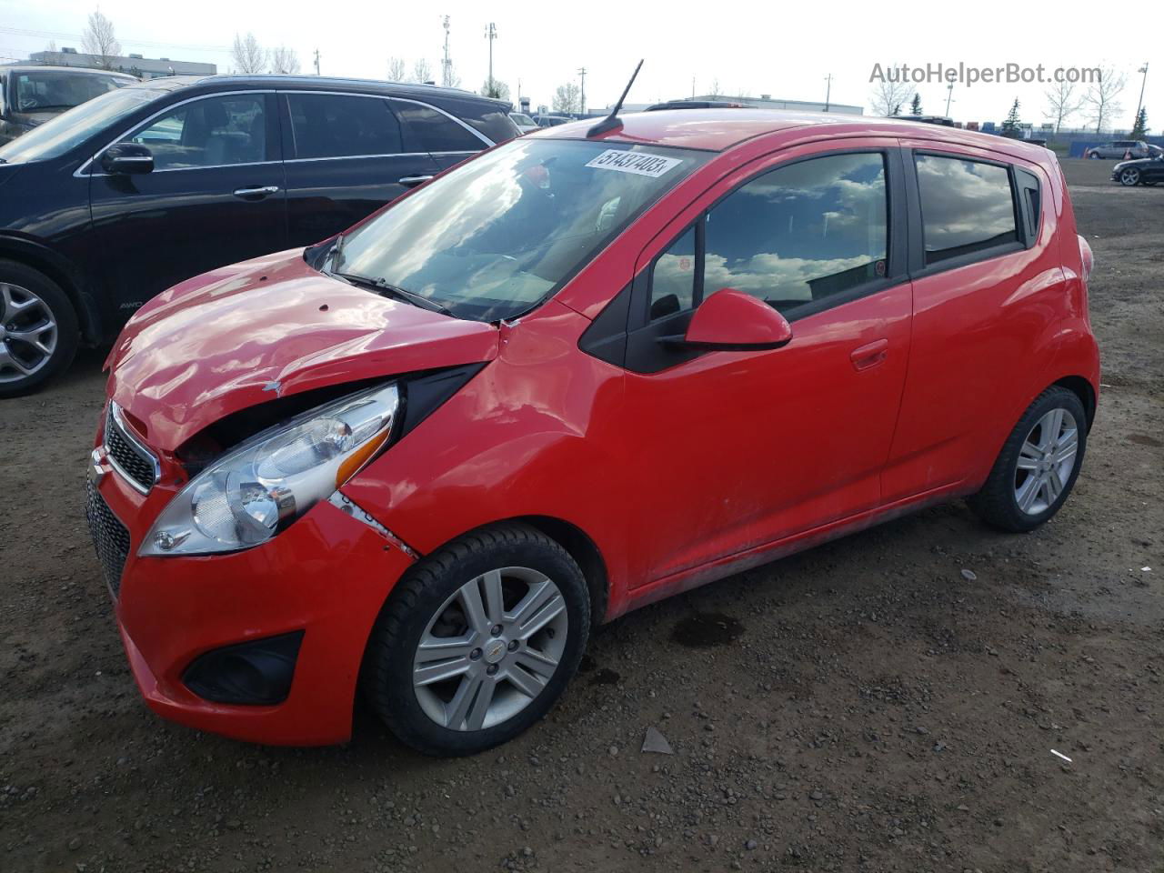 2013 Chevrolet Spark Ls Красный vin: KL8CA6S95DC519020