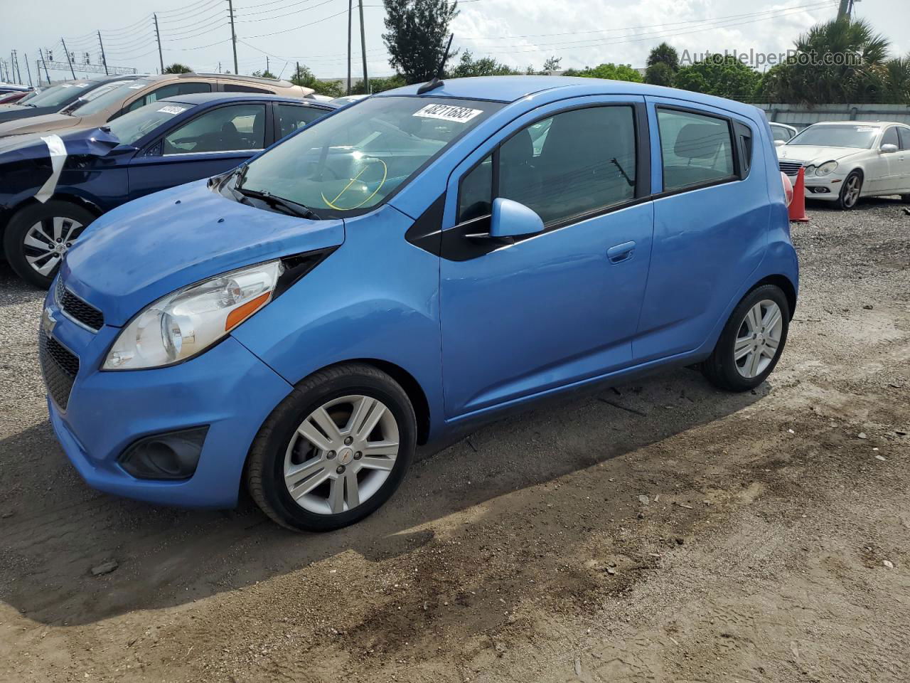 2013 Chevrolet Spark Ls Blue vin: KL8CA6S96DC588217