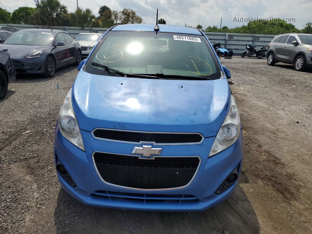 2013 Chevrolet Spark Ls Blue vin: KL8CA6S96DC588217