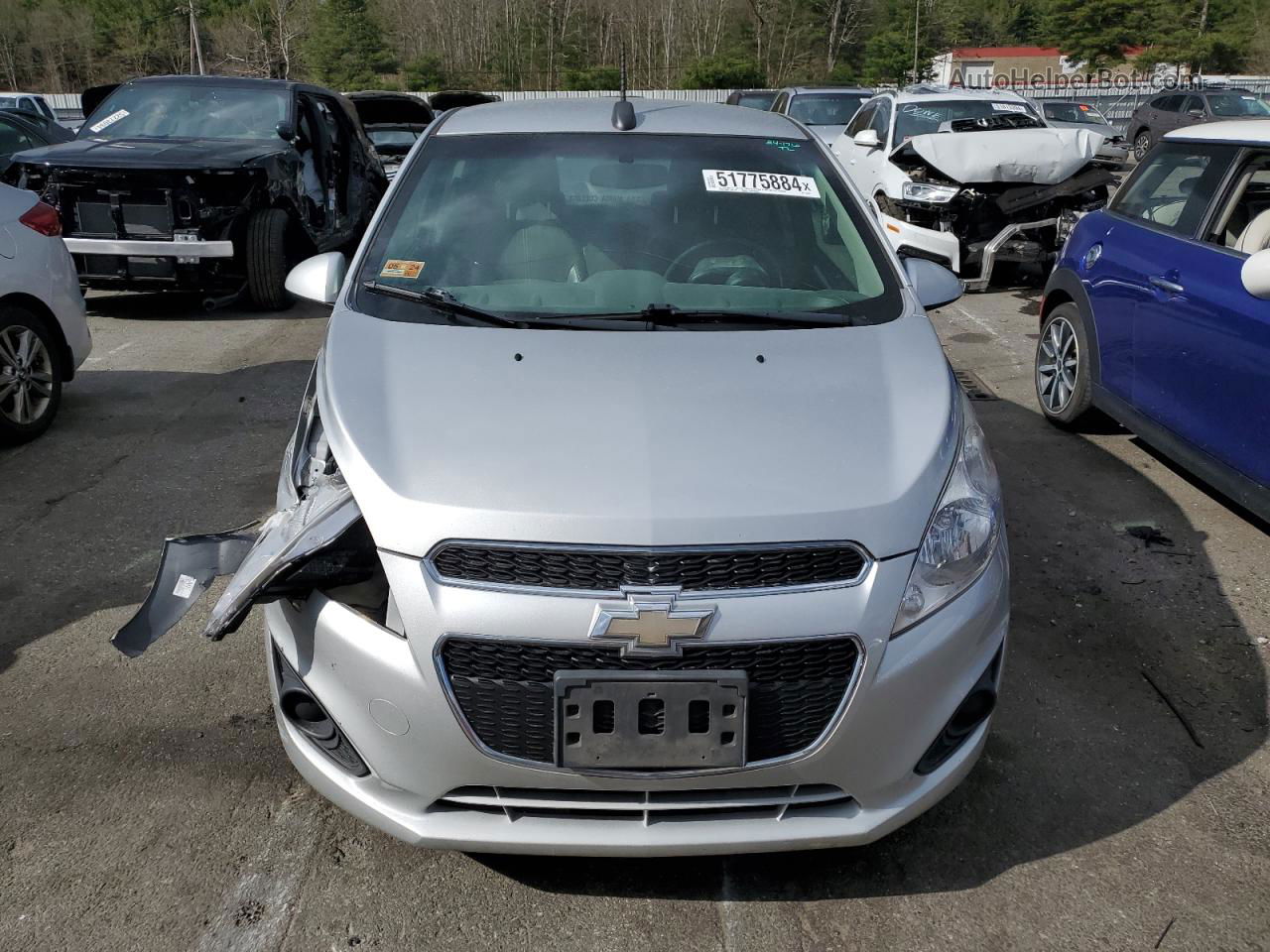 2015 Chevrolet Spark Ls Серебряный vin: KL8CA6S97FC750830