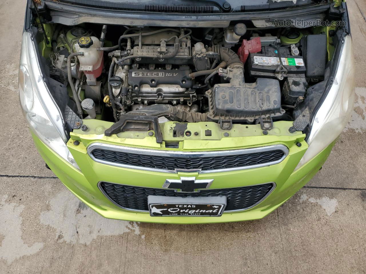 2013 Chevrolet Spark Ls Green vin: KL8CA6S98DC589272