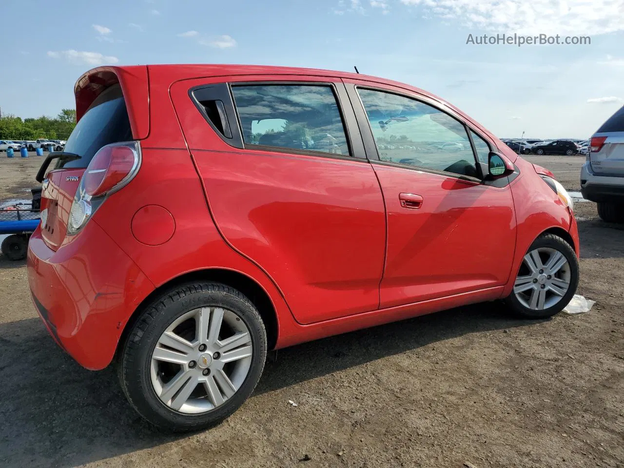 2013 Chevrolet Spark Ls Red vin: KL8CA6S99DC623431