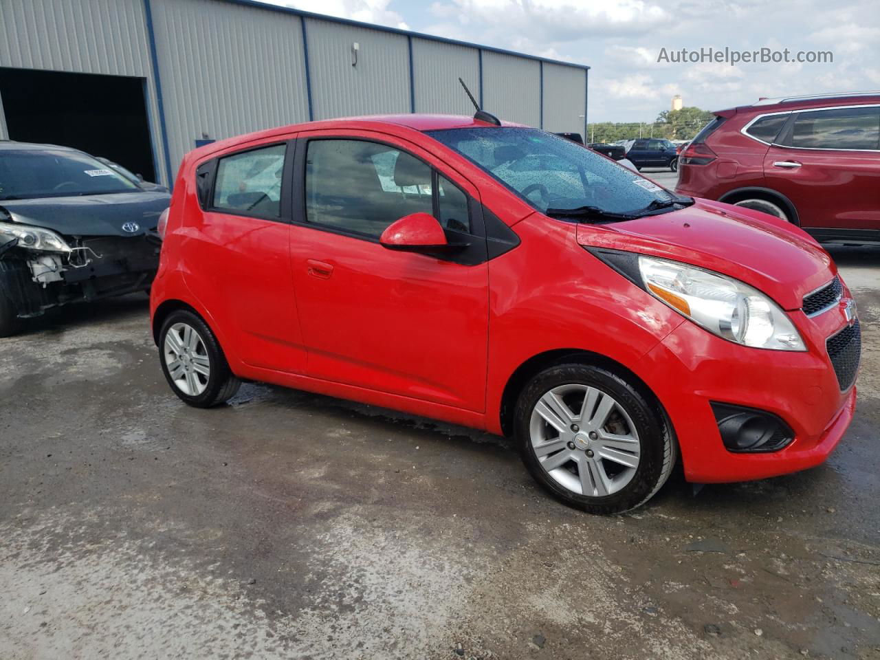 2015 Chevrolet Spark Ls Red vin: KL8CA6S99FC765085