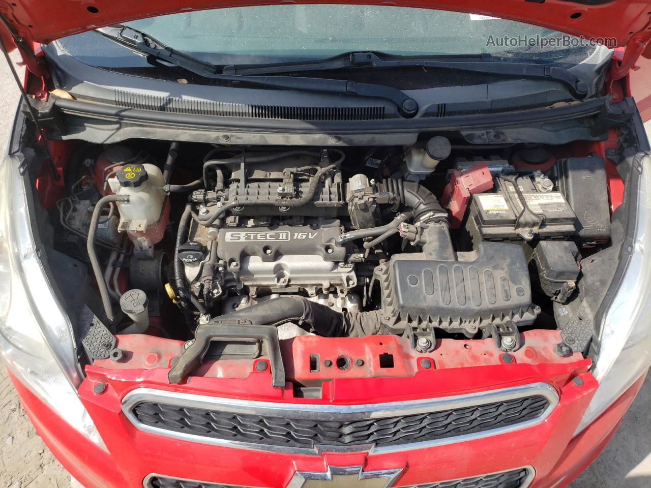 2015 Chevrolet Spark Ls Red vin: KL8CA6S99FC765085