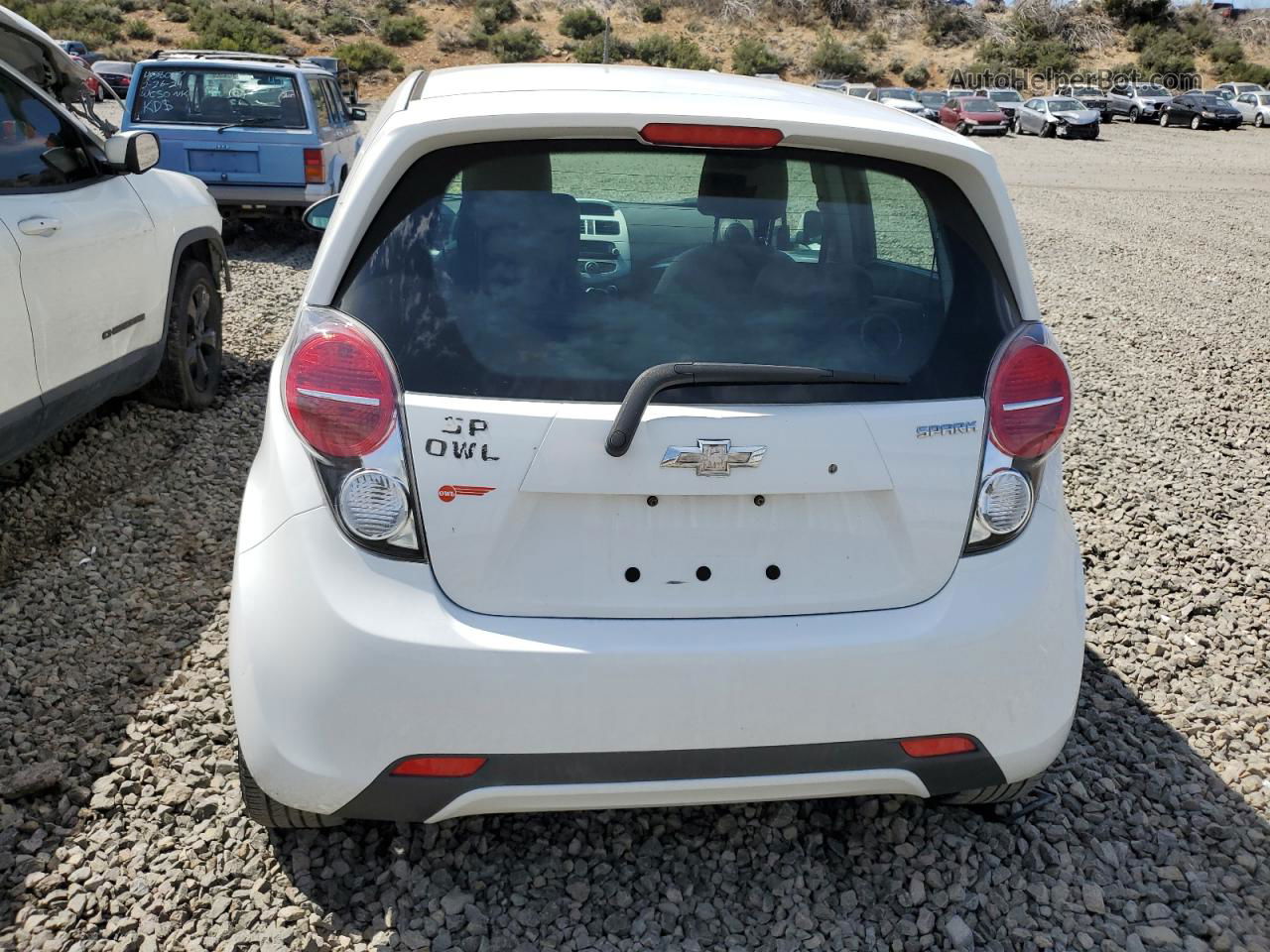 2015 Chevrolet Spark Ls White vin: KL8CA6S9XFC714534