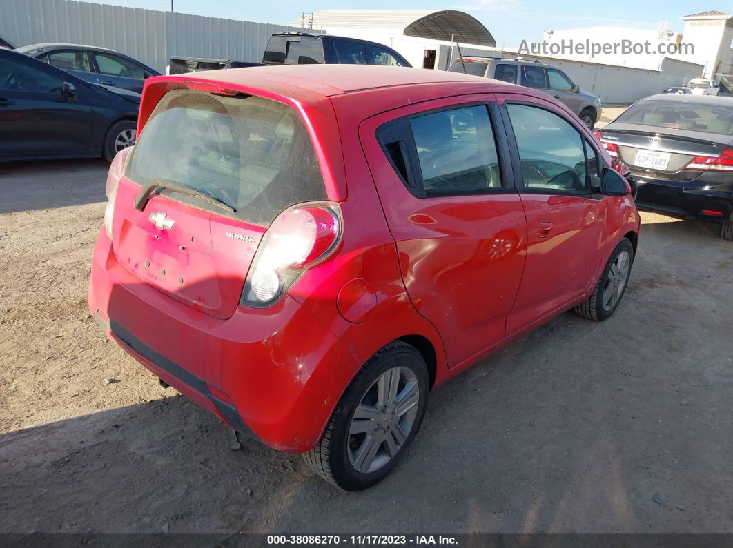 2015 Chevrolet Spark Ls Manual Red vin: KL8CA6S9XFC805416