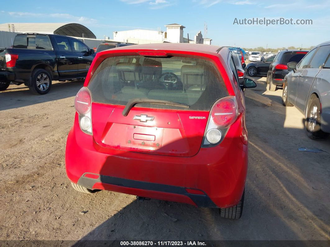 2015 Chevrolet Spark Ls Manual Red vin: KL8CA6S9XFC805416