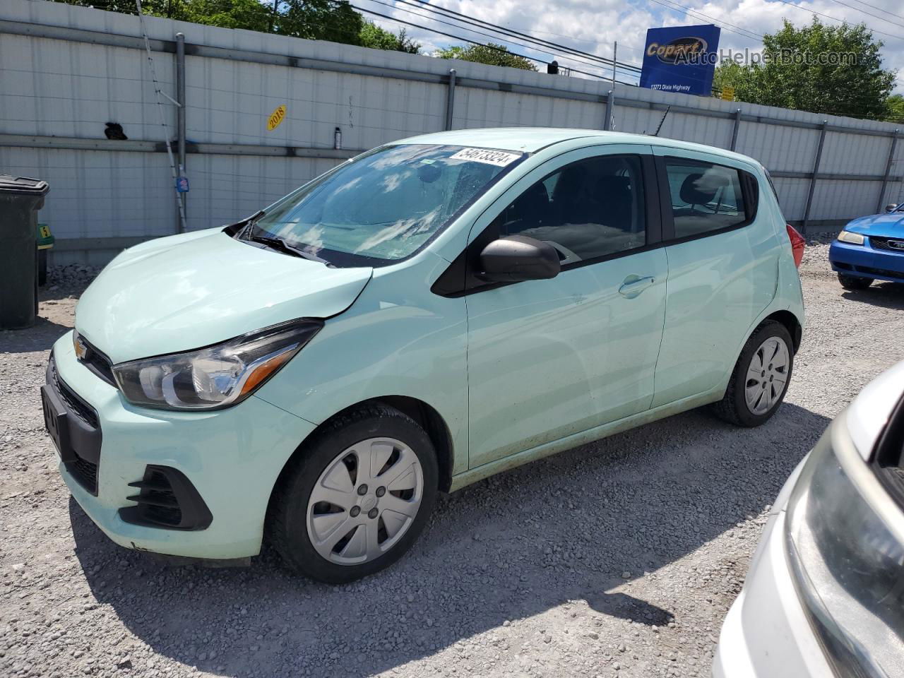 2017 Chevrolet Spark Ls Green vin: KL8CA6SA2HC750845