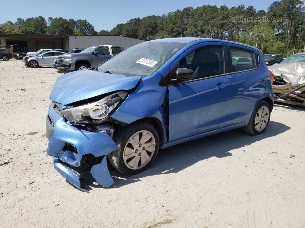 2017 Chevrolet Spark Ls Blue vin: KL8CA6SA2HC758749