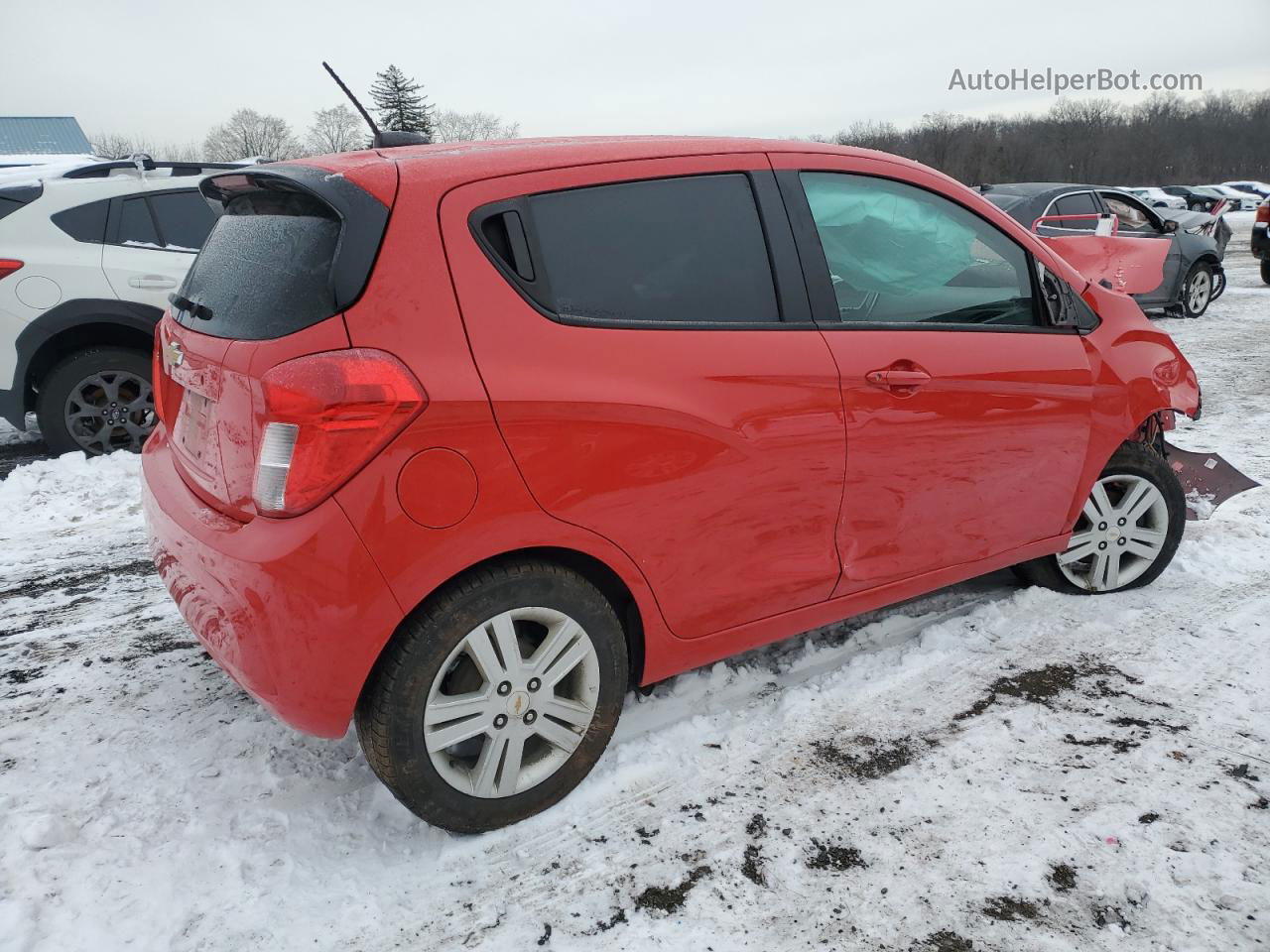 2019 Chevrolet Spark Ls Red vin: KL8CA6SA3KC802992