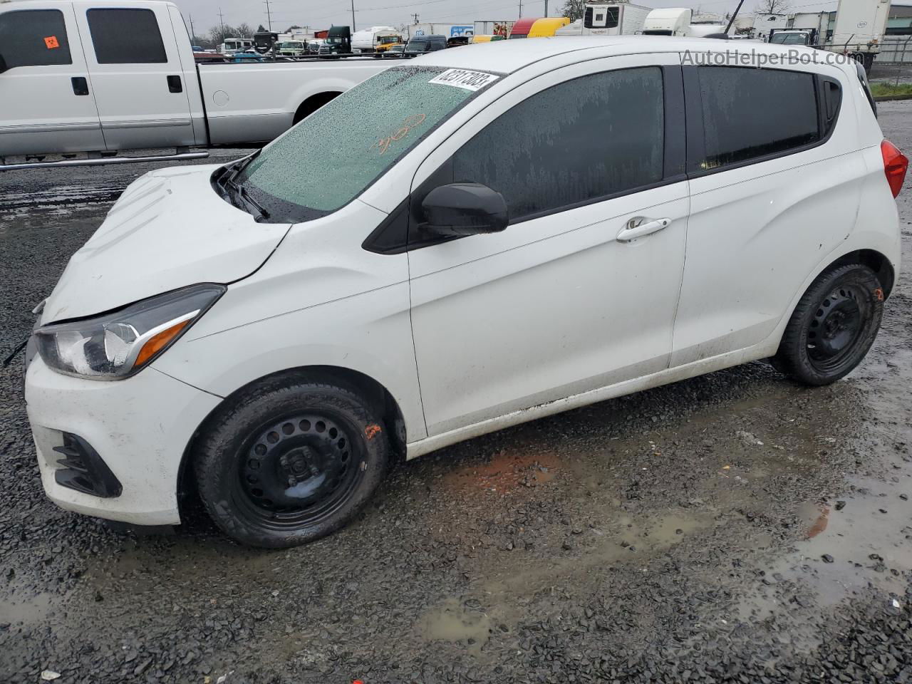 2017 Chevrolet Spark Ls White vin: KL8CA6SA4HC705065