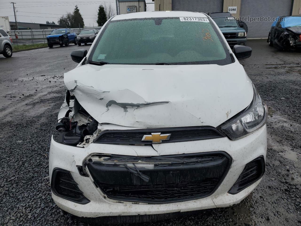 2017 Chevrolet Spark Ls White vin: KL8CA6SA4HC705065