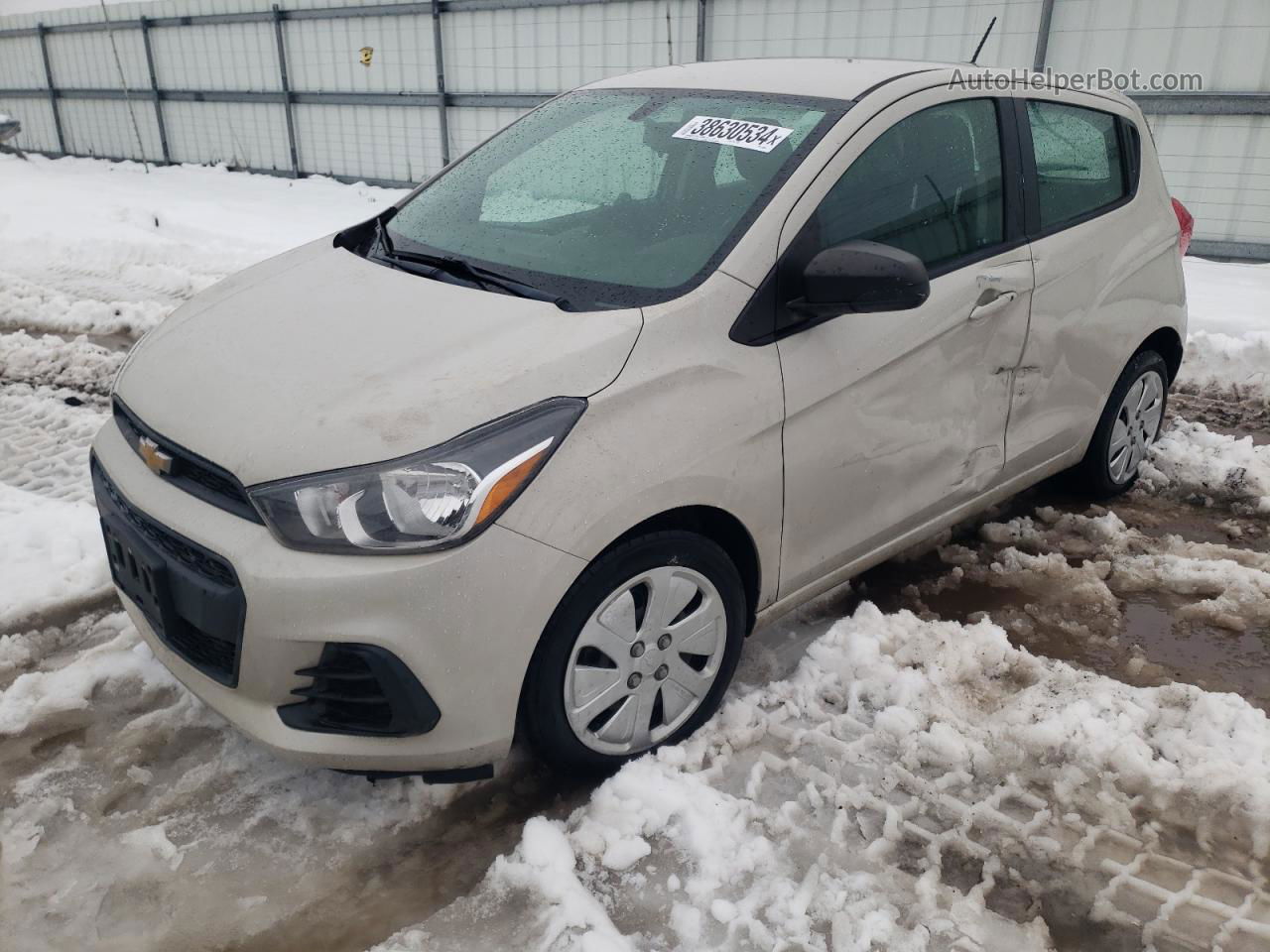 2017 Chevrolet Spark Ls Бежевый vin: KL8CA6SA7HC825698