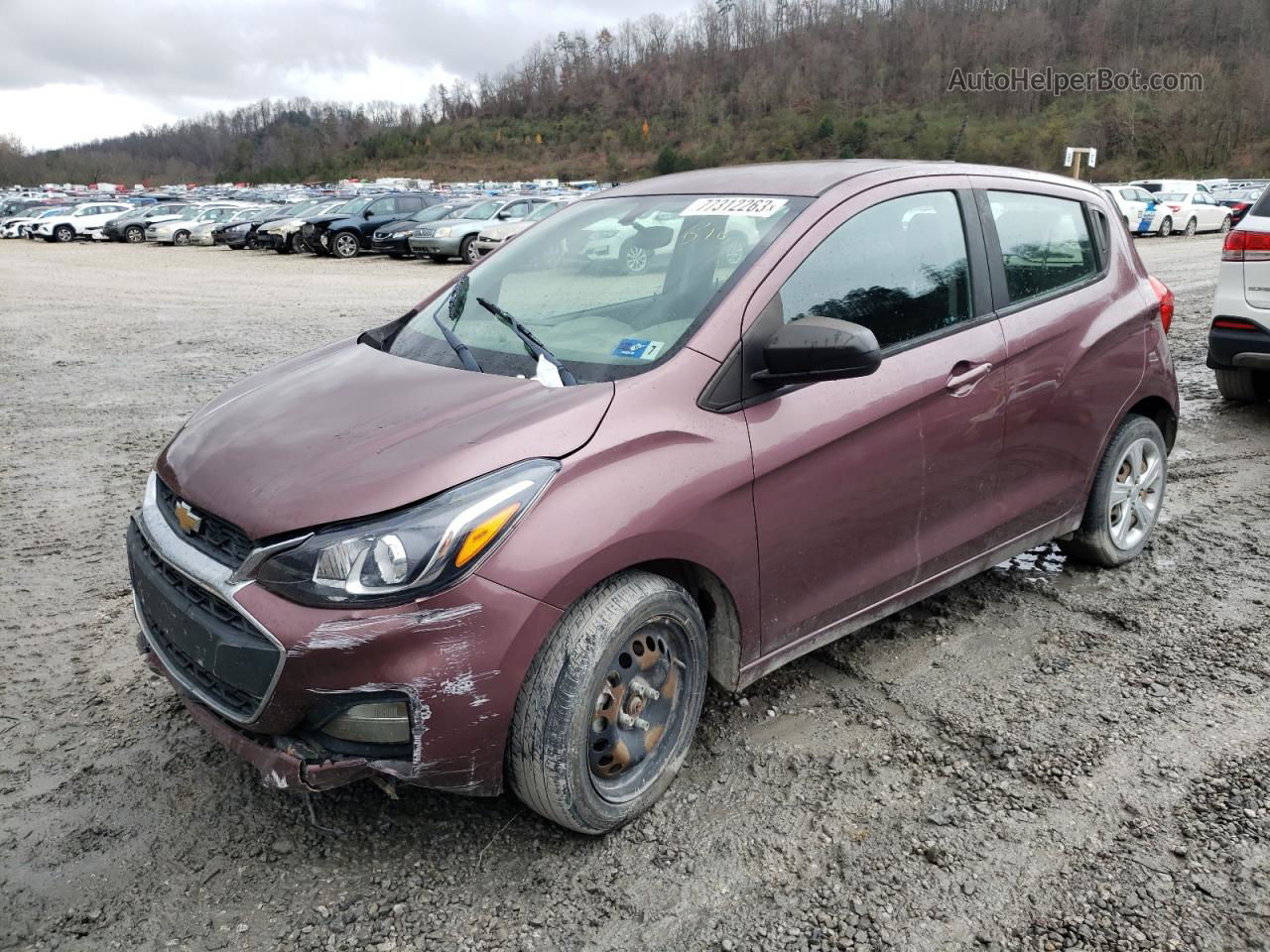 2019 Chevrolet Spark Ls Purple vin: KL8CA6SA7KC719372