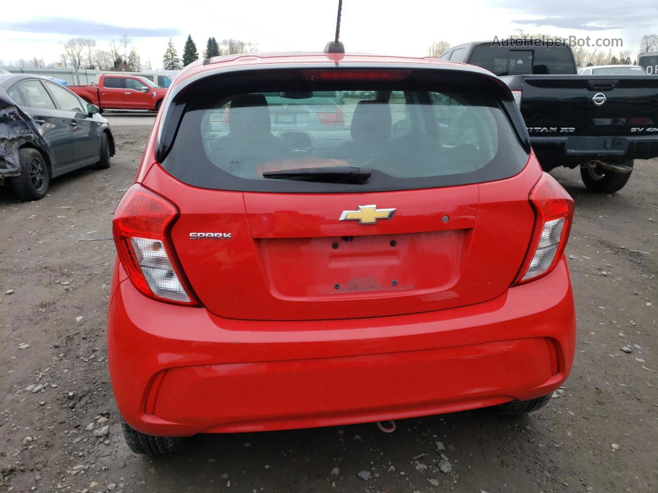 2019 Chevrolet Spark Ls Red vin: KL8CA6SA8KC765213