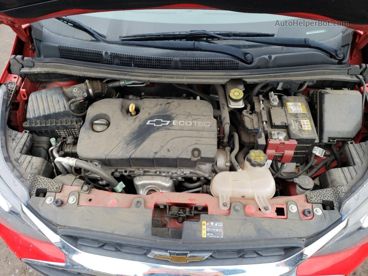 2019 Chevrolet Spark Ls Red vin: KL8CA6SA8KC765213