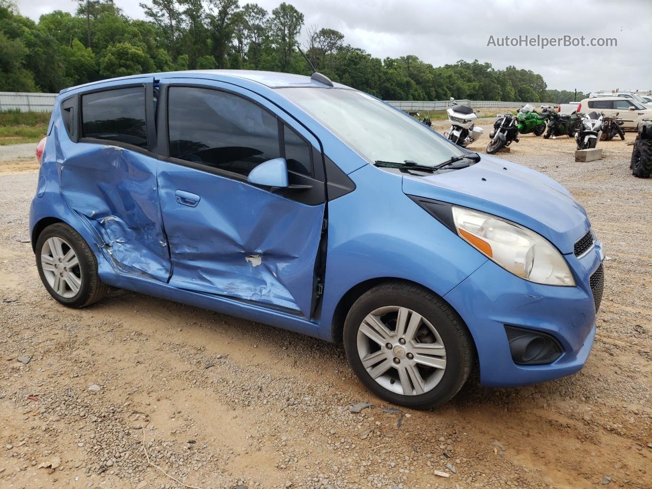 2015 Chevrolet Spark Ls Blue vin: KL8CB6S90FC728441