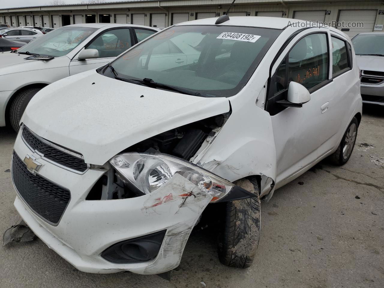 2015 Chevrolet Spark Ls White vin: KL8CB6S90FC747555