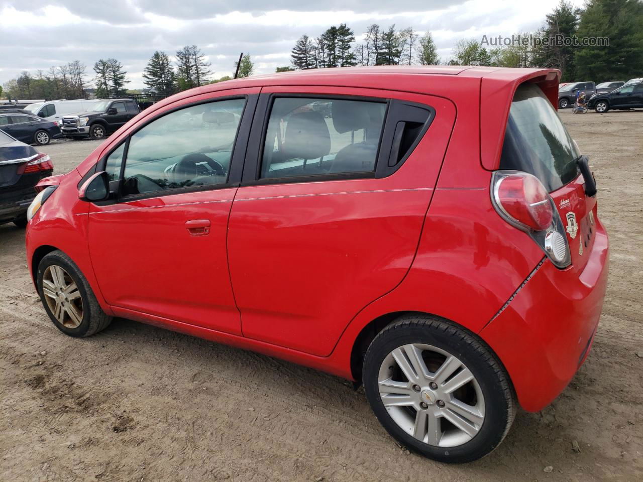 2013 Chevrolet Spark Ls Red vin: KL8CB6S91DC572004