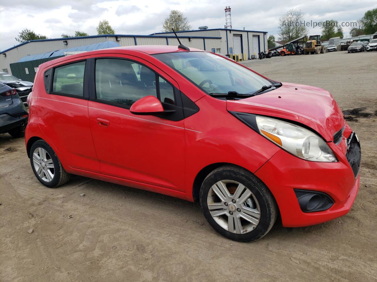 2013 Chevrolet Spark Ls Red vin: KL8CB6S91DC572004