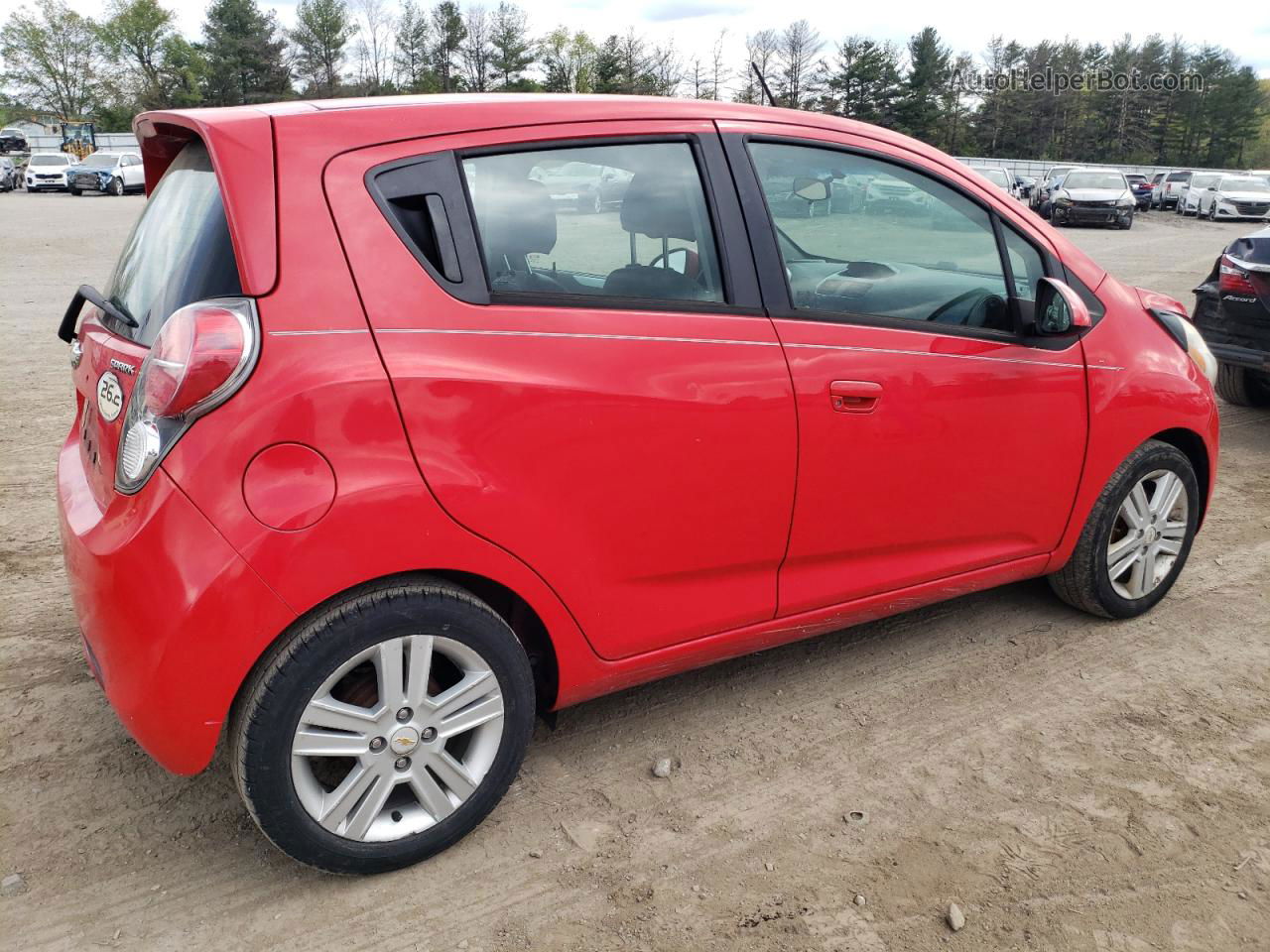 2013 Chevrolet Spark Ls Red vin: KL8CB6S91DC572004