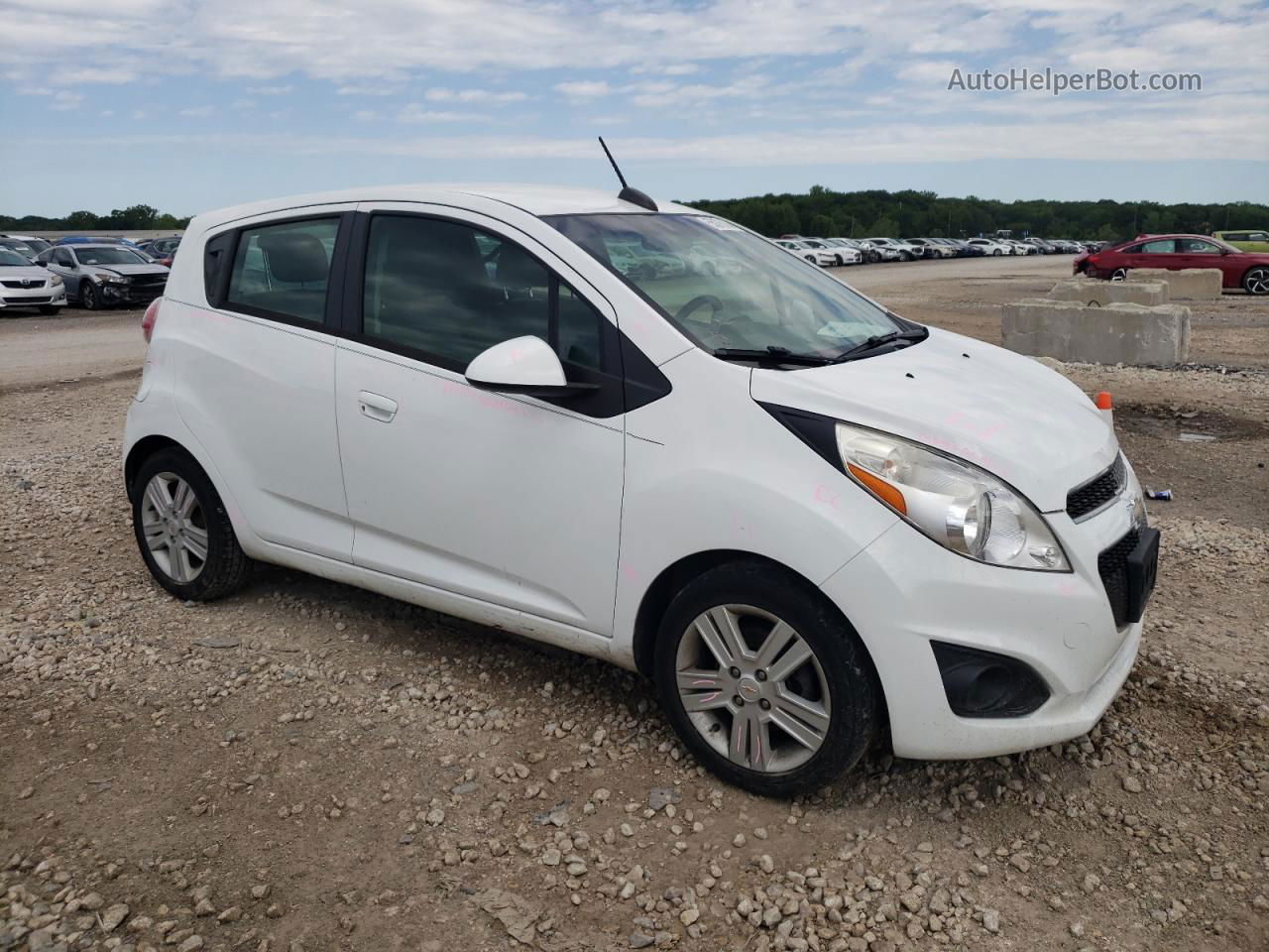 2015 Chevrolet Spark Ls White vin: KL8CB6S91FC715830