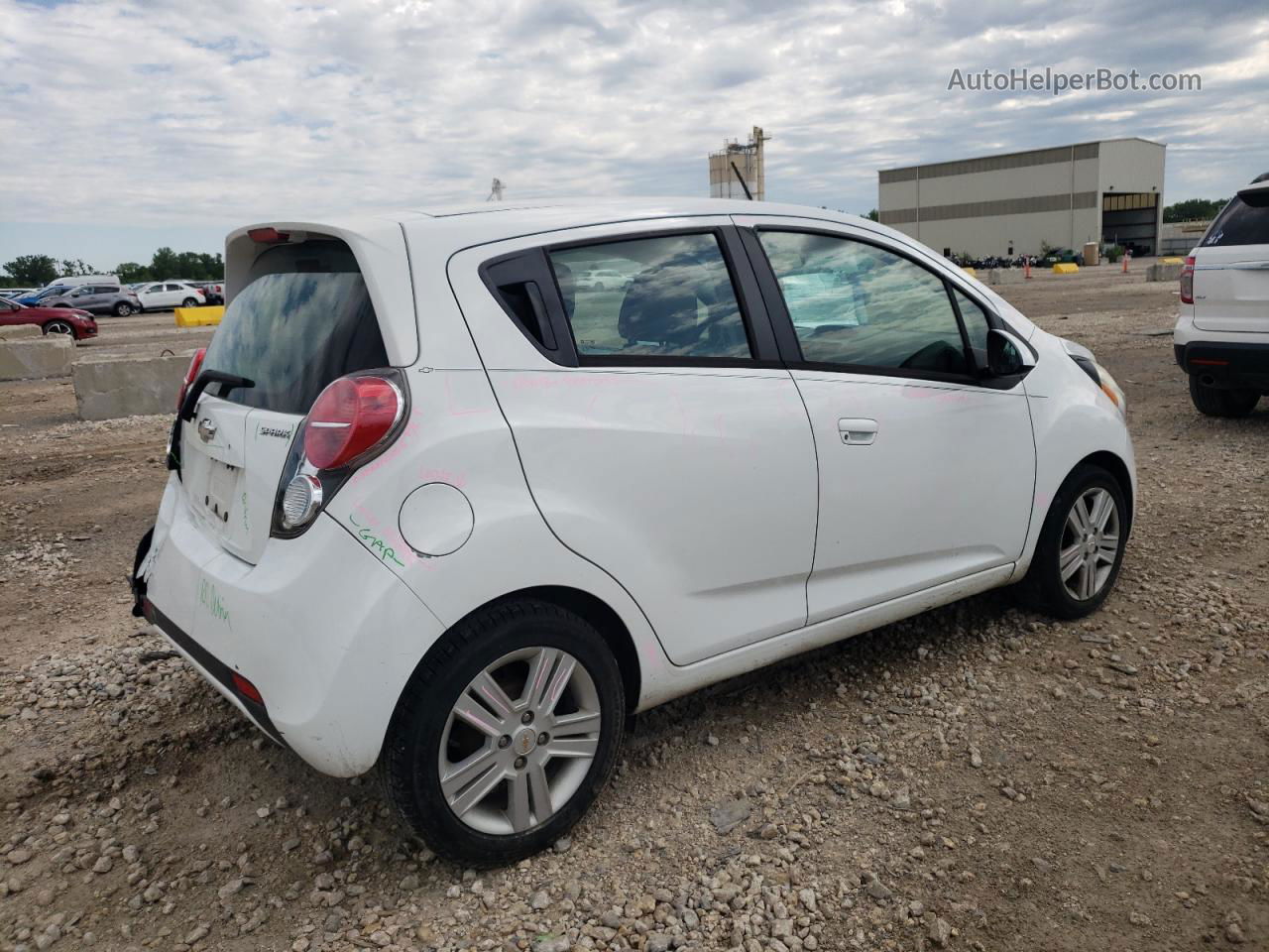 2015 Chevrolet Spark Ls White vin: KL8CB6S91FC715830