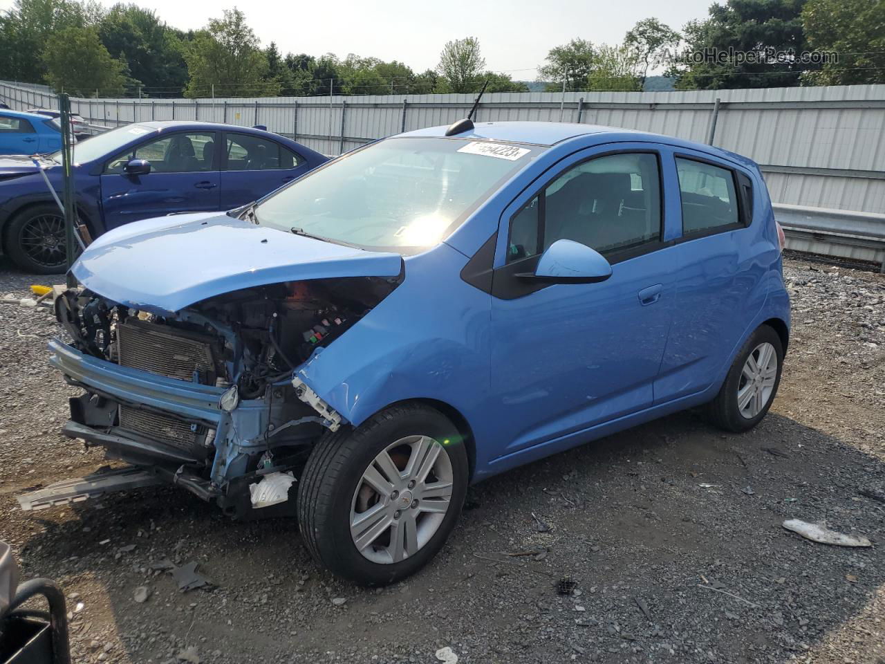 2015 Chevrolet Spark Ls Blue vin: KL8CB6S91FC748181