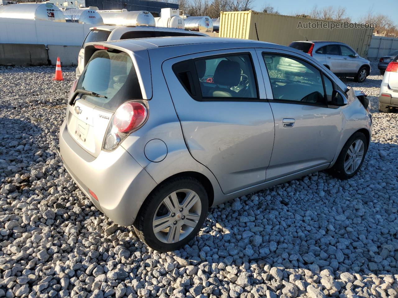 2015 Chevrolet Spark Ls Silver vin: KL8CB6S91FC784372