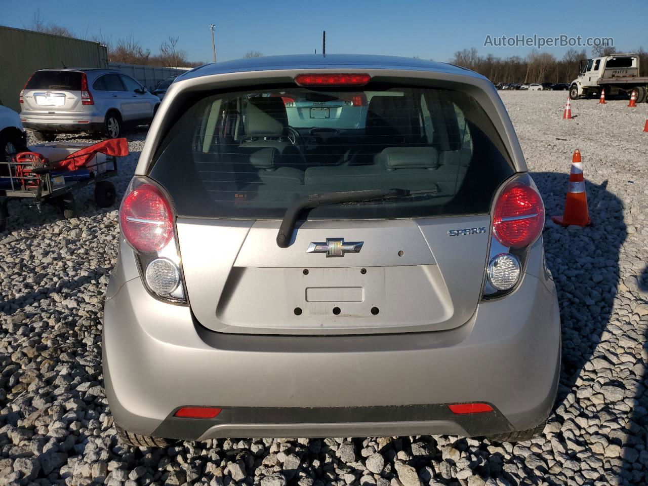 2015 Chevrolet Spark Ls Silver vin: KL8CB6S91FC784372