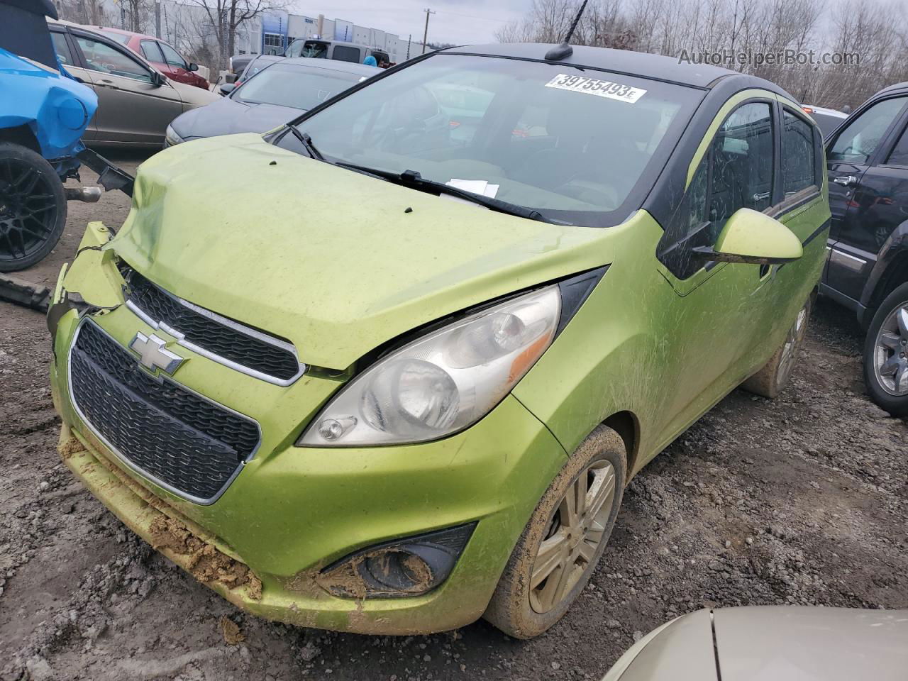 2013 Chevrolet Spark Ls Green vin: KL8CB6S92DC520946