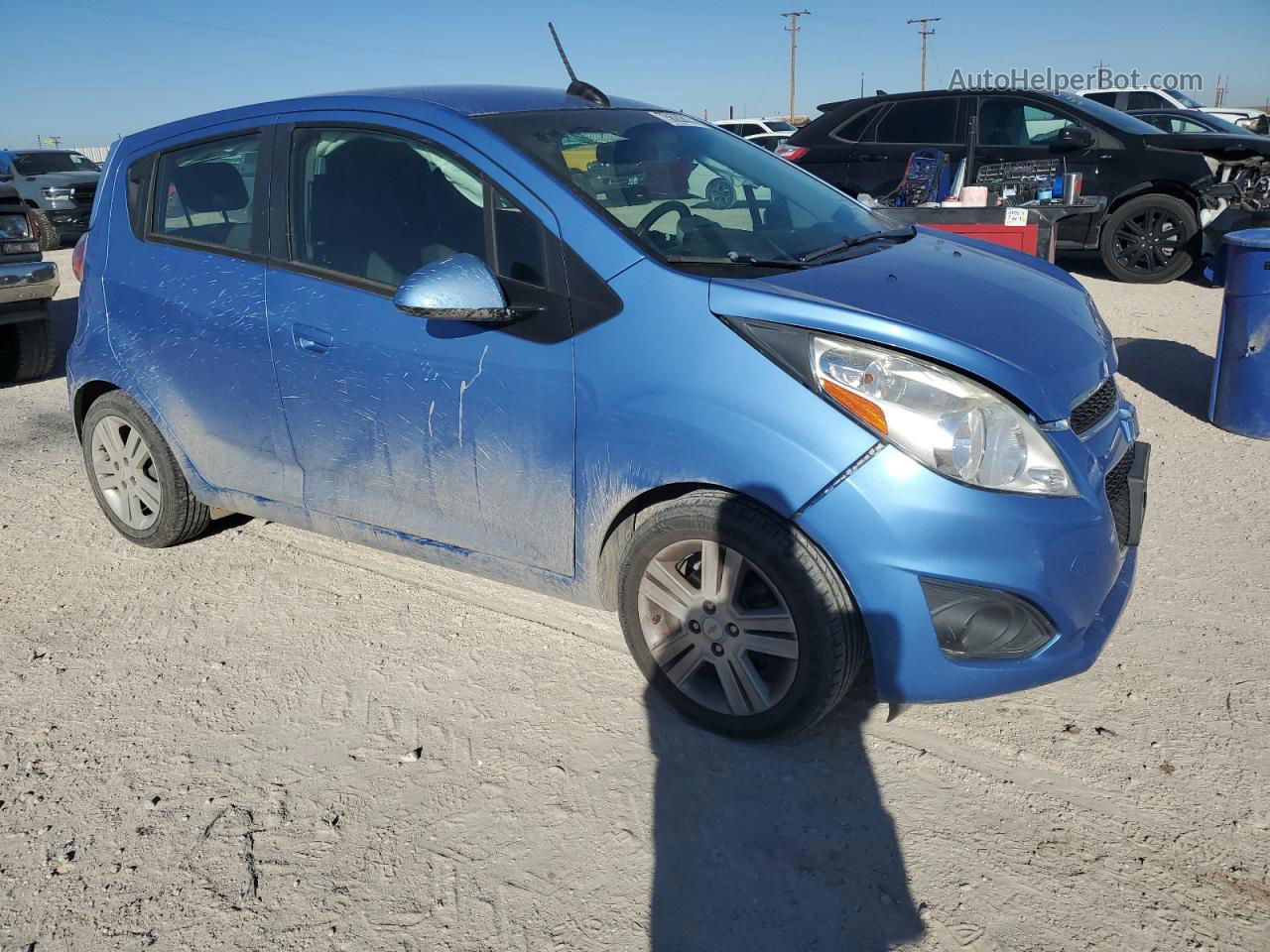 2015 Chevrolet Spark Ls Blue vin: KL8CB6S92FC783960