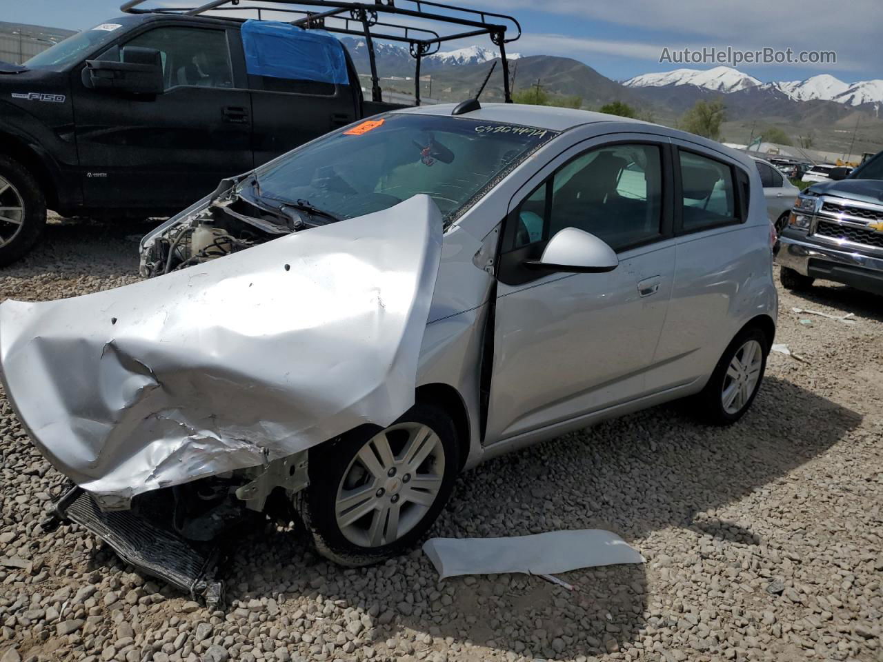 2015 Chevrolet Spark Ls Silver vin: KL8CB6S92FC798099