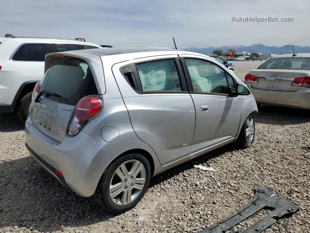 2015 Chevrolet Spark Ls Silver vin: KL8CB6S92FC798099