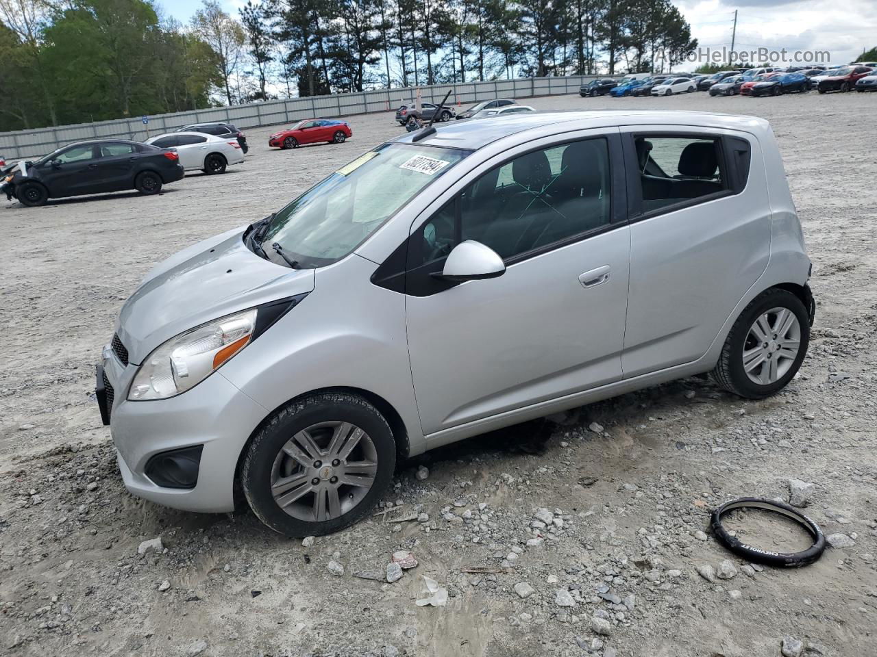 2013 Chevrolet Spark Ls Silver vin: KL8CB6S93DC529333