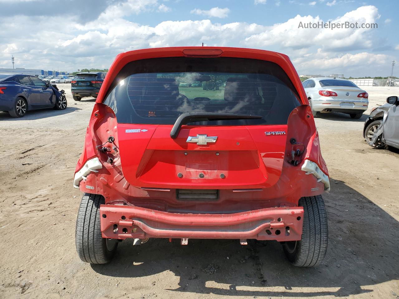 2015 Chevrolet Spark Ls Red vin: KL8CB6S93FC714453