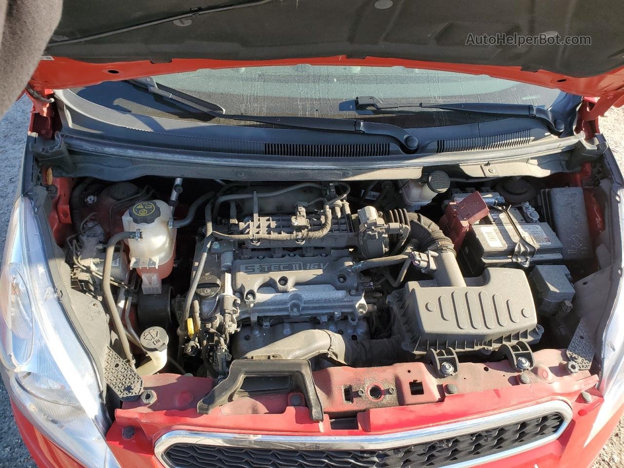 2015 Chevrolet Spark Ls Red vin: KL8CB6S93FC714453