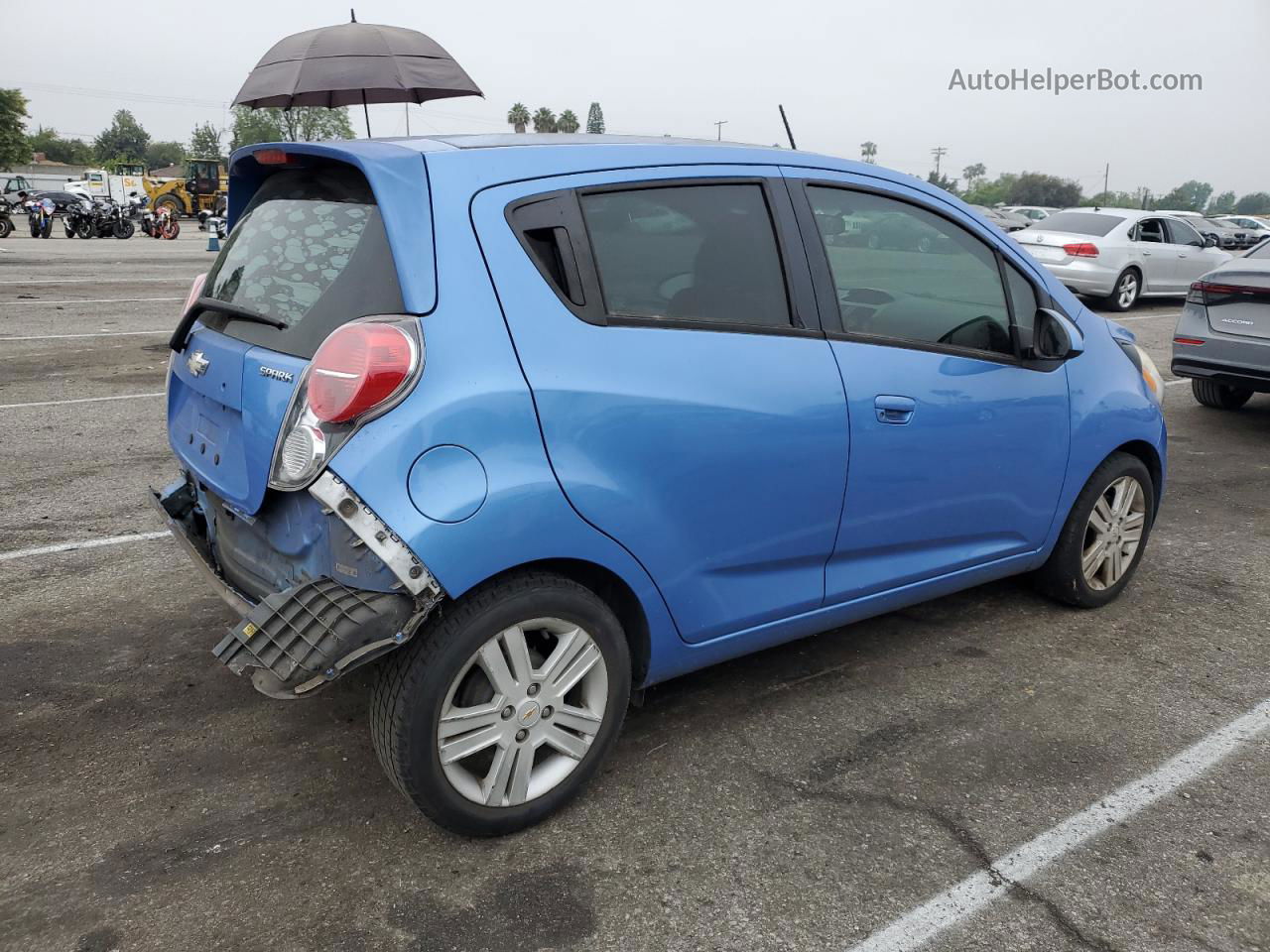 2015 Chevrolet Spark Ls Blue vin: KL8CB6S93FC746397