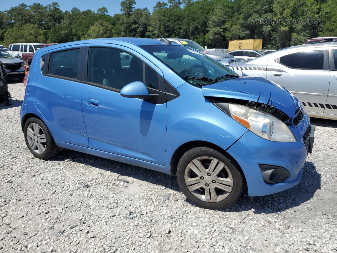 2015 Chevrolet Spark Ls Blue vin: KL8CB6S93FC751714