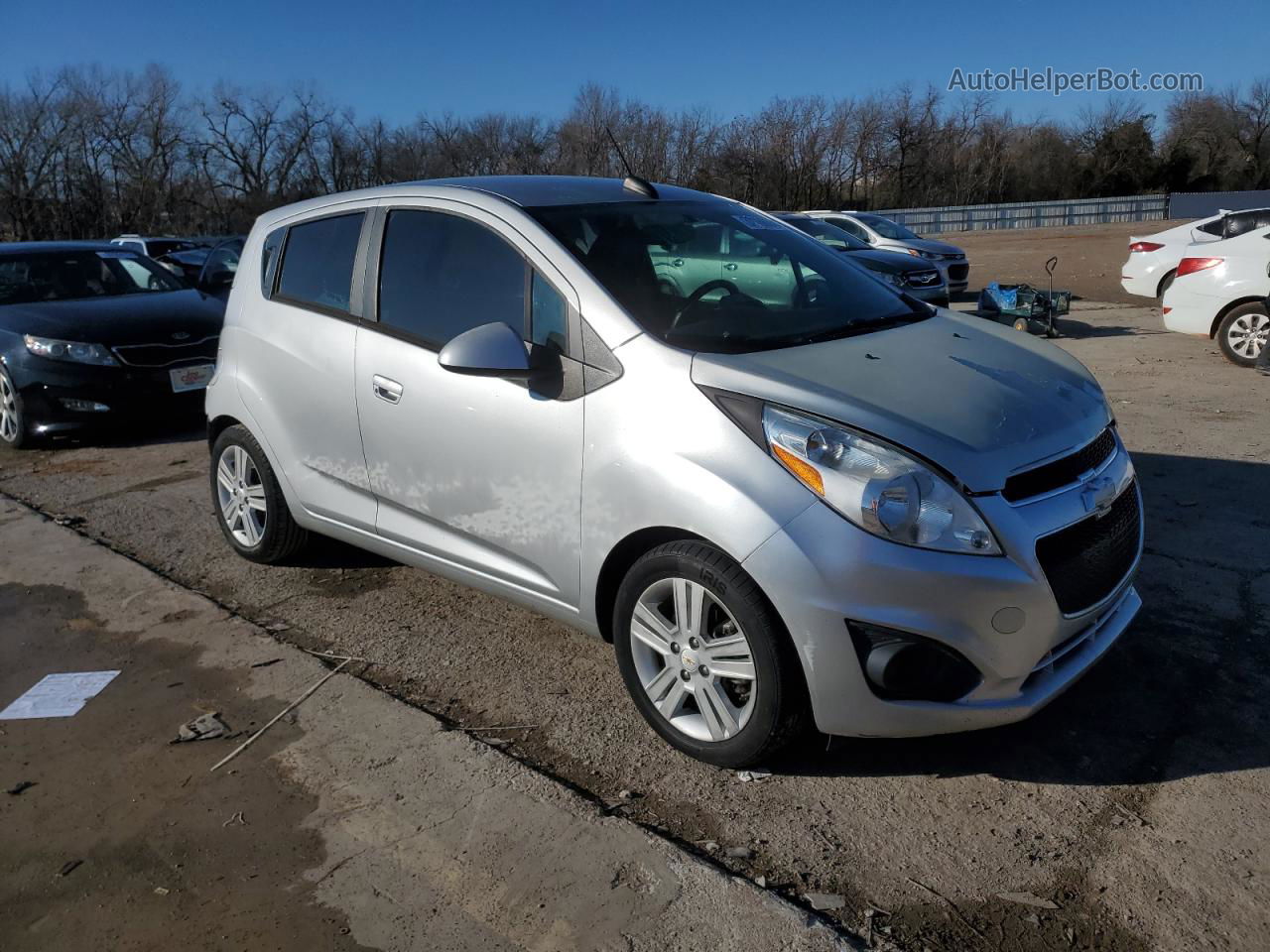 2015 Chevrolet Spark Ls Silver vin: KL8CB6S93FC757318