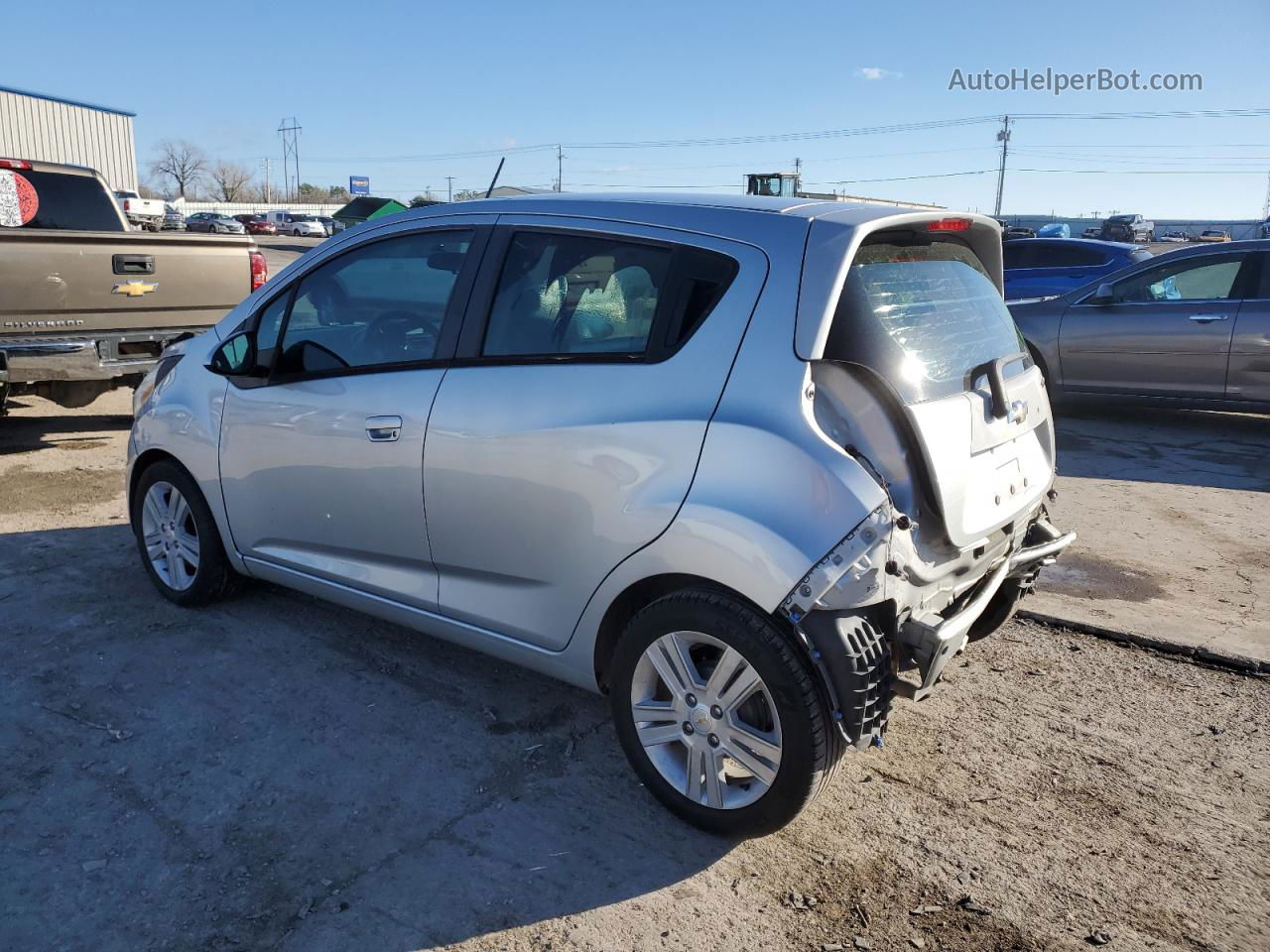 2015 Chevrolet Spark Ls Silver vin: KL8CB6S93FC757318