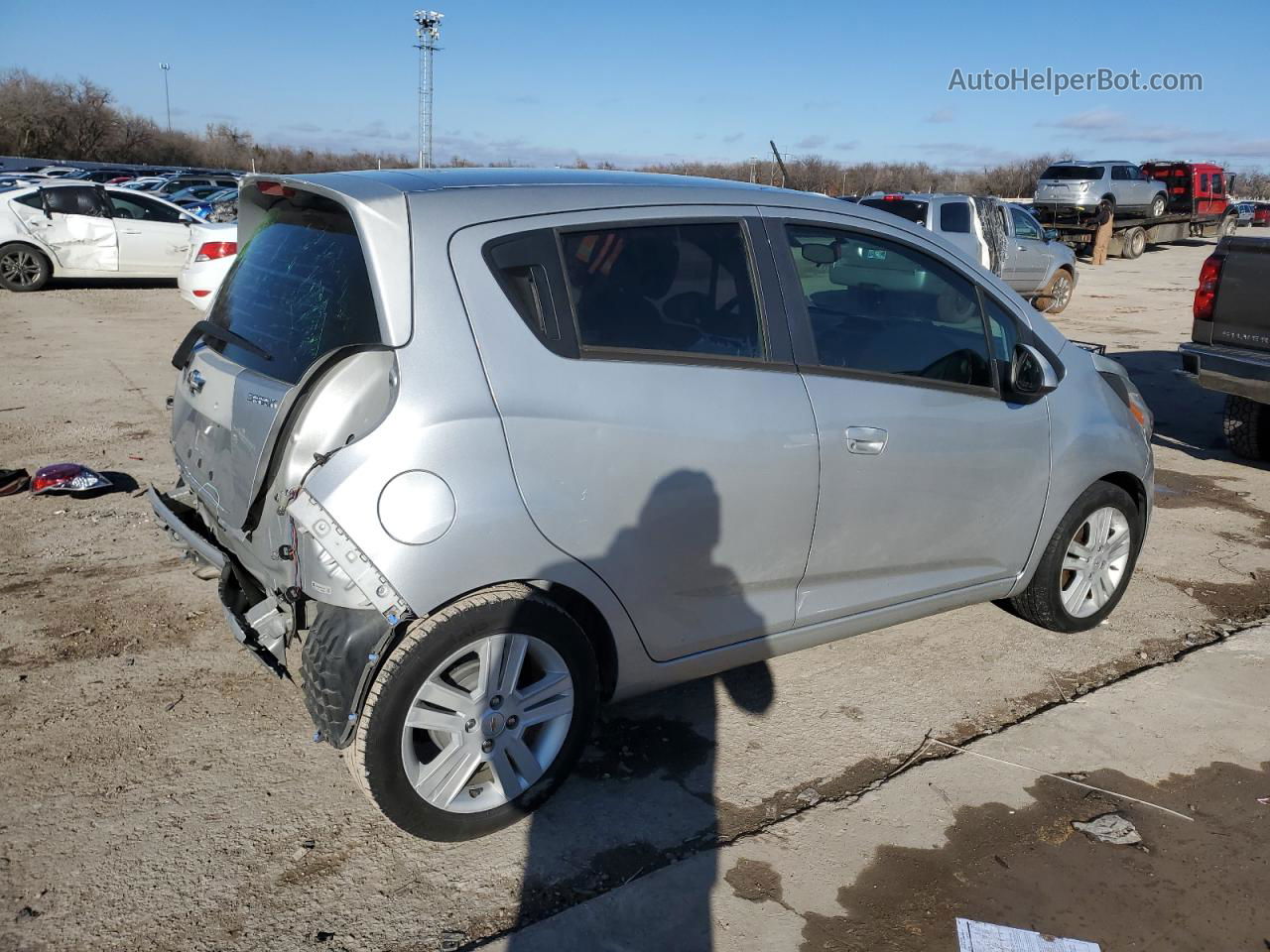 2015 Chevrolet Spark Ls Silver vin: KL8CB6S93FC757318