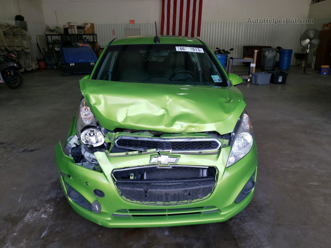 2015 Chevrolet Spark Ls Green vin: KL8CB6S93FC796913