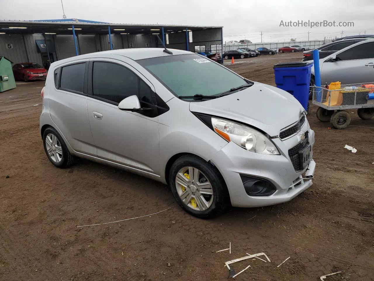 2013 Chevrolet Spark Ls Silver vin: KL8CB6S95DC576962