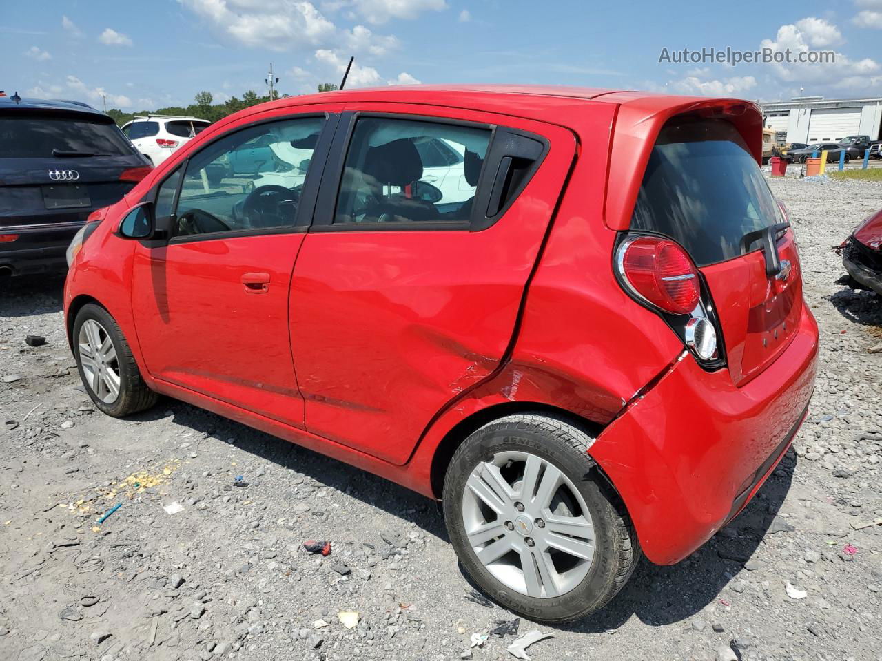 2015 Chevrolet Spark Ls Red vin: KL8CB6S95FC708492