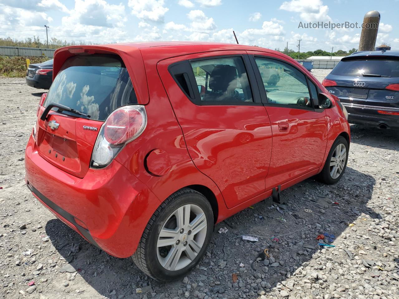 2015 Chevrolet Spark Ls Red vin: KL8CB6S95FC708492