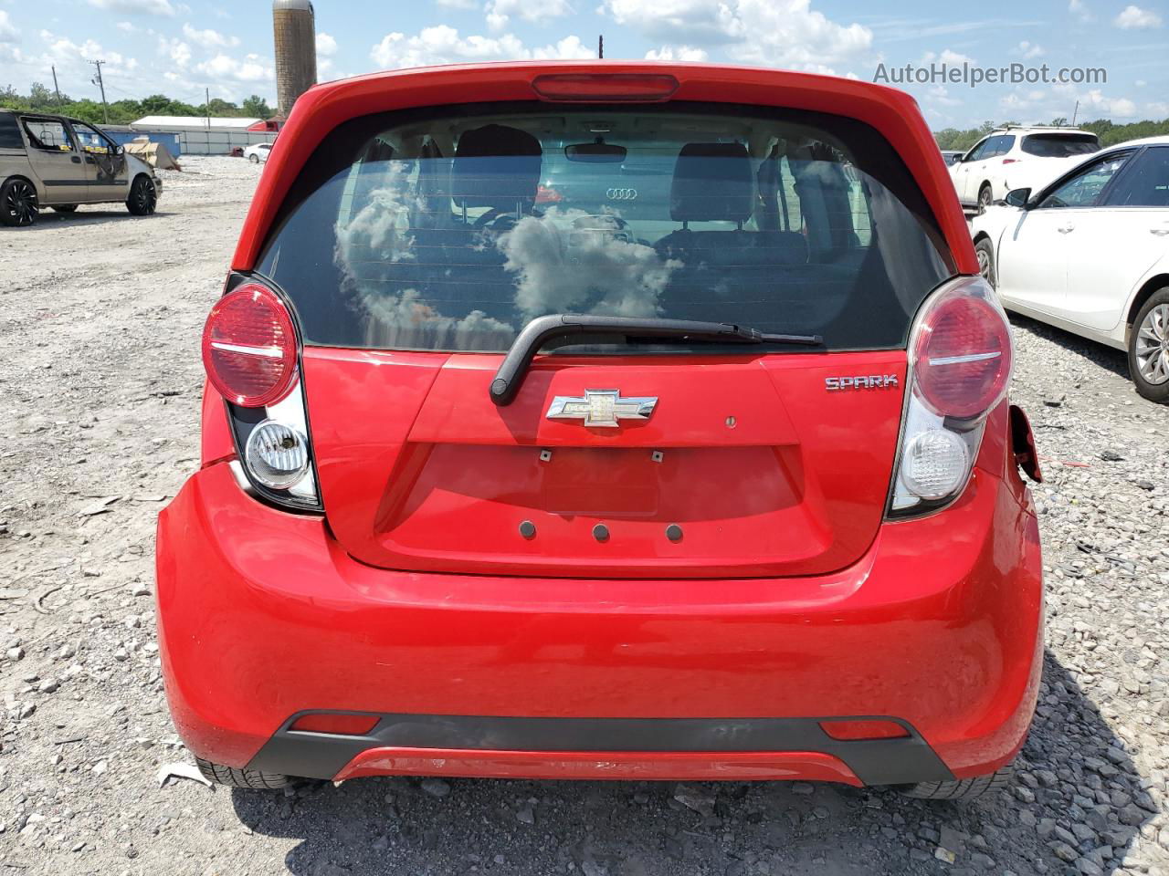 2015 Chevrolet Spark Ls Red vin: KL8CB6S95FC708492