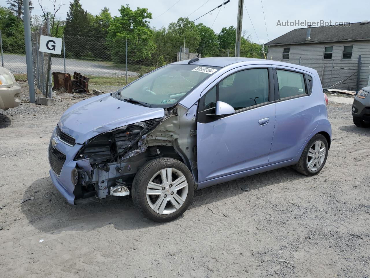 2015 Chevrolet Spark Ls Blue vin: KL8CB6S95FC712302