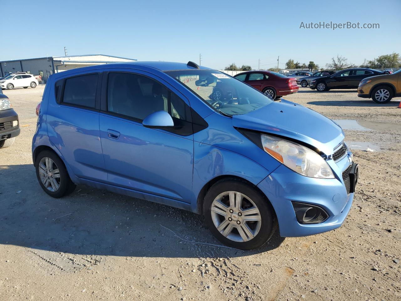 2015 Chevrolet Spark Ls Blue vin: KL8CB6S95FC746689