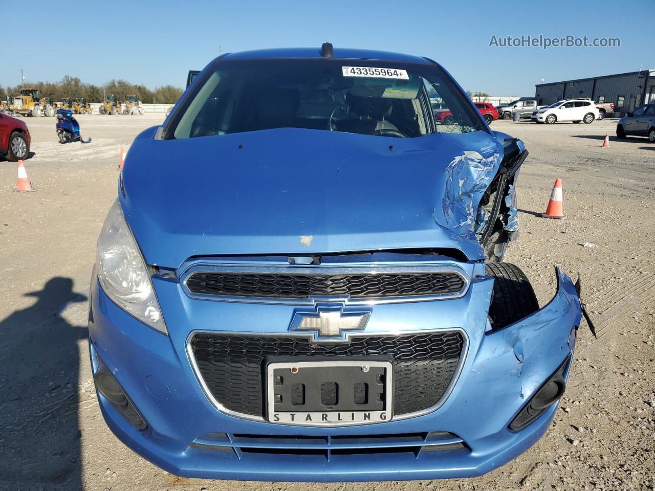 2015 Chevrolet Spark Ls Blue vin: KL8CB6S95FC746689